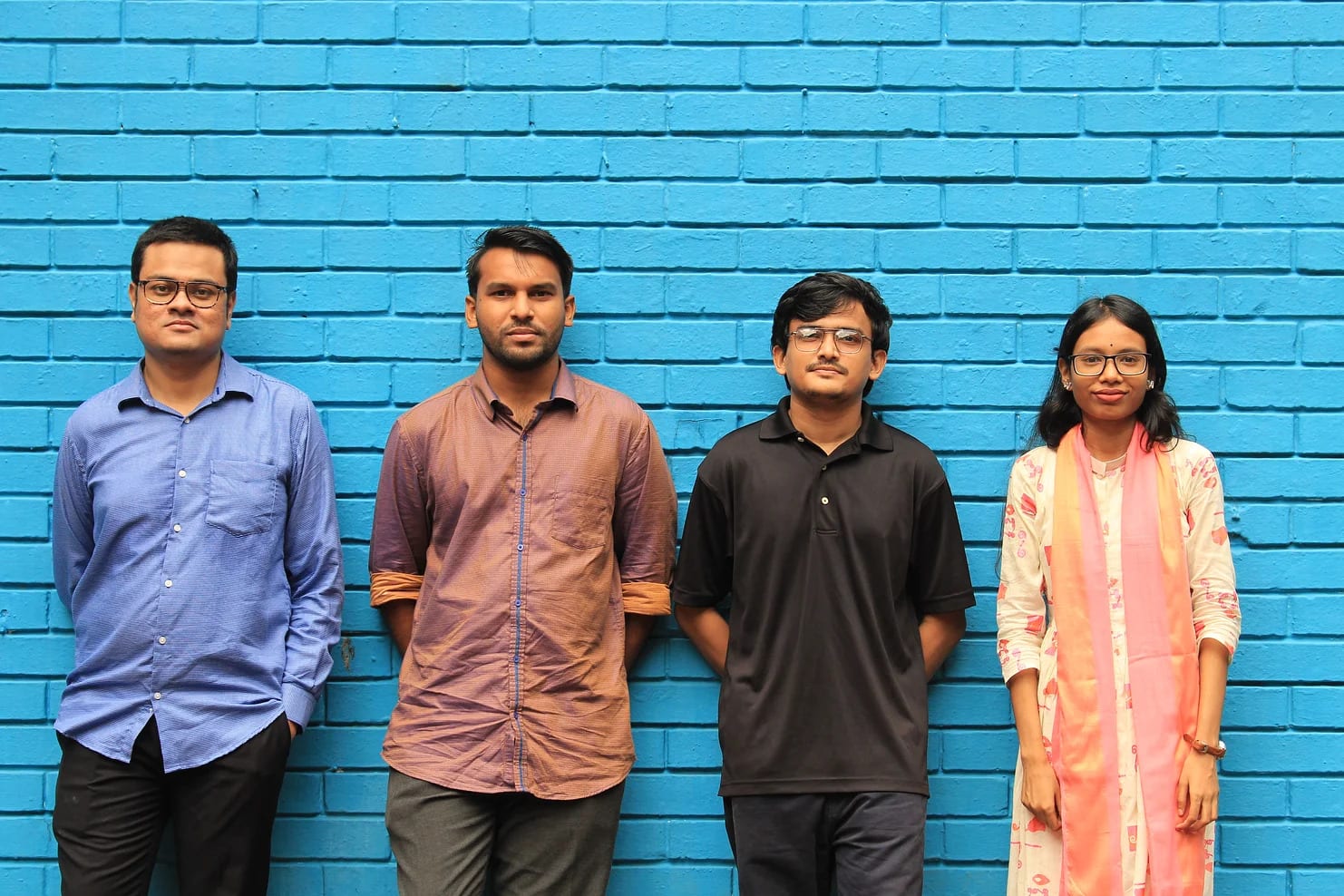 টিম টউকান; বাঁ থেকে মো. শরিফুল ইসলাম, রৌনক সাহা, মোহাম্মদ আবরার উদ্দিন ও পরমা রায় চৌধুরী